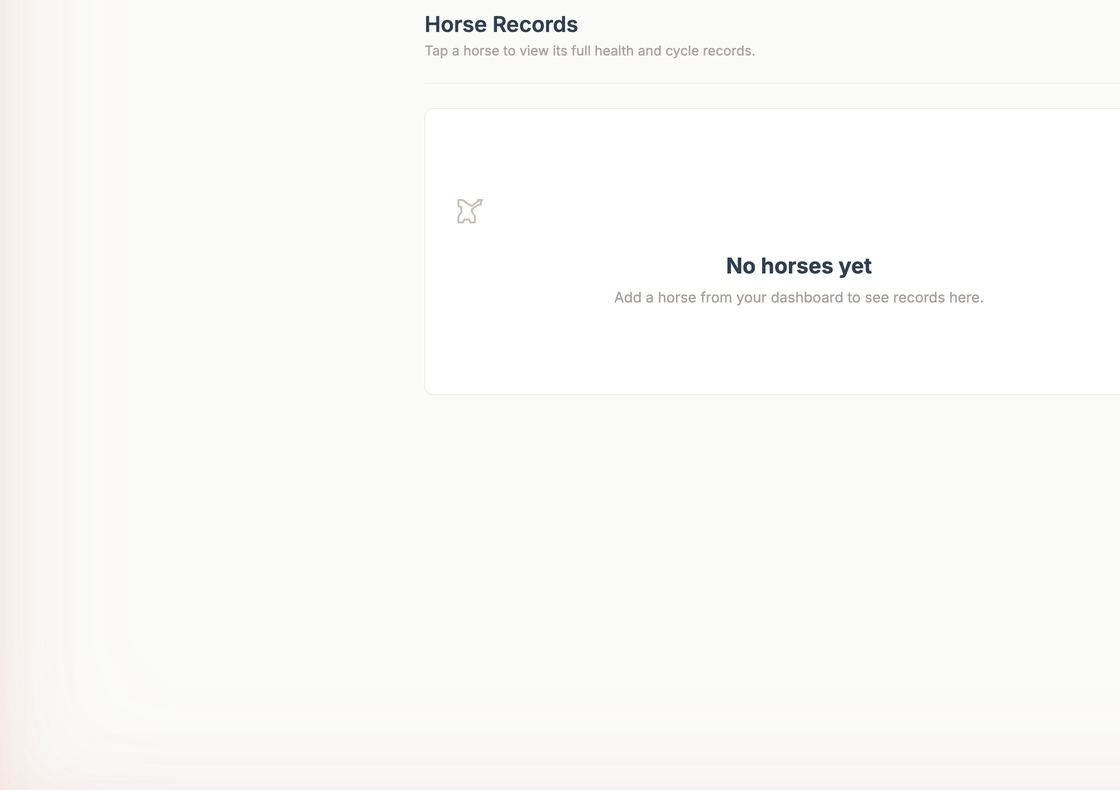 Member horse records